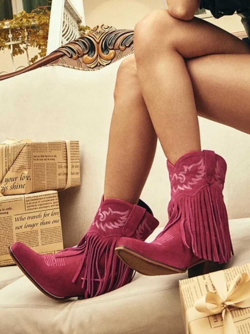 Western Fringe boot